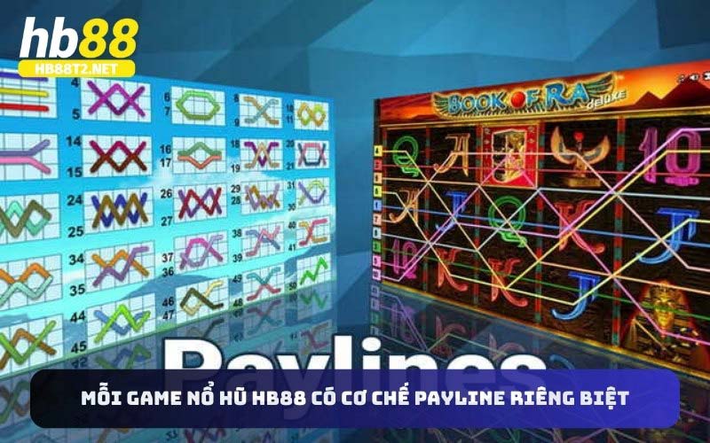 Mỗi game nổ hũ HB88 có cơ chế payline riêng biệt